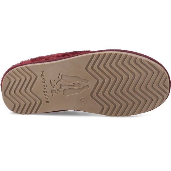 Hush Puppies Amara Wildleder Damen Bordeaux Hausschuhe - Image 2