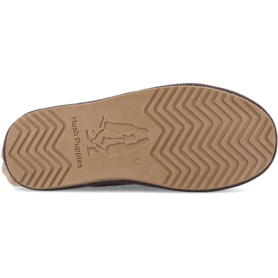 Hush Puppies Anika Wildleder Damen Schokoladen Hausschuhe - Image 2