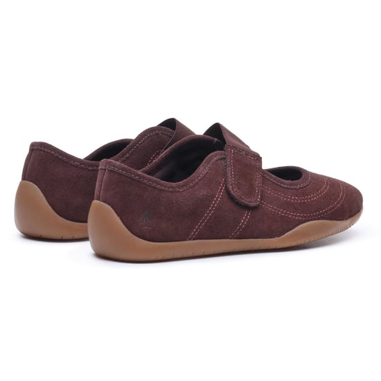Hush Puppies Juno Sneakerina Leather Women's CHOCOLATE Flats - Image 2
