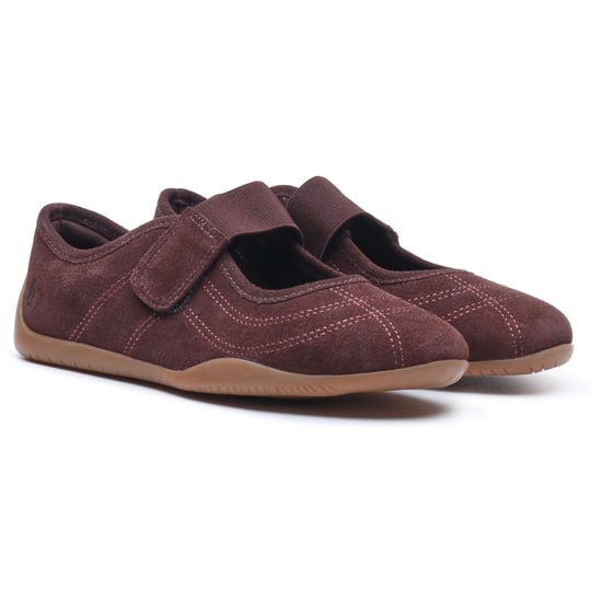 Hush Puppies Juno Sneakerina Leather Women's CHOCOLATE Flats - Image 3
