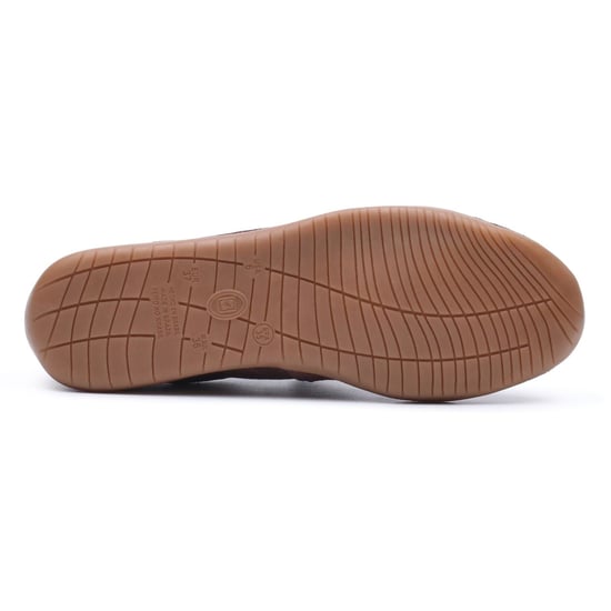 Hush Puppies Juno Sneakerina Leather Women's CHOCOLATE Flats - Image 4