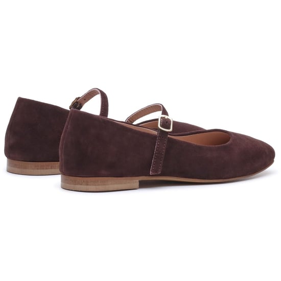 Hush Puppies Pasha Wildleder Damen Schokoladenflachschuhe - Image 2