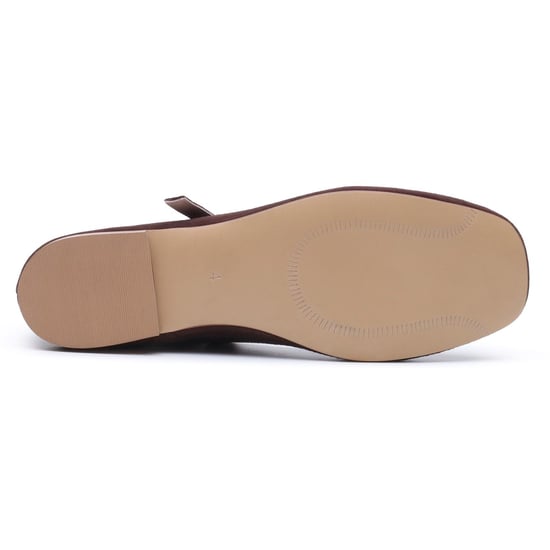 Hush Puppies Pasha Wildleder Damen Schokoladenflachschuhe - Image 4