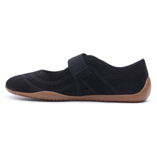 Hush Puppies Juno Suede Sneakerina Leather Women's Black Flats - Image 6