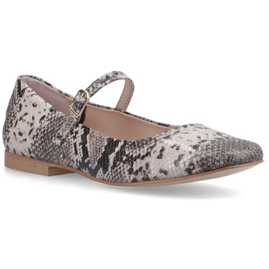 Hush Puppies Pasha Leder Frauen Schlange Ballerinas - Image 1