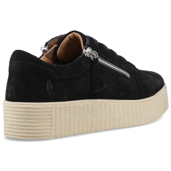 Hush Puppies Tara Wildleder Leder Damen Schwarz Sneakers - Image 2