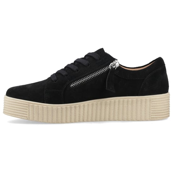 Hush Puppies Tara Wildleder Leder Damen Schwarz Sneakers - Image 4