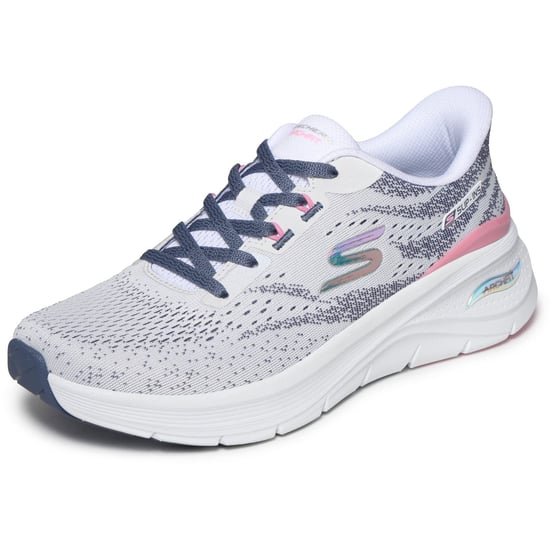 Skechers Arch Fit 3.0 Textil Damen Weißes Mesh/Multi Trim Trainer - Image 5