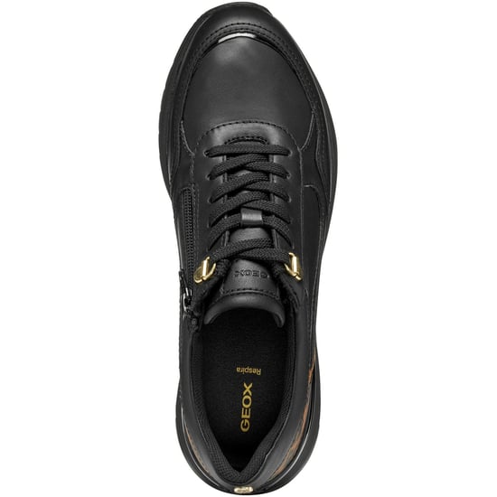 Geox D Desya A Leder Damen schwarze Sneaker - Image 4