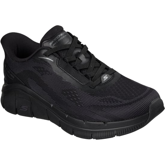Skechers Relaxed Fit Flex Zayder Textil Herren Schwarz Mesh/Synthetik Trainer - Image 1