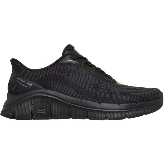Skechers Relaxed Fit Flex Zayder Textil Herren Schwarz Mesh/Synthetik Trainer - Image 4