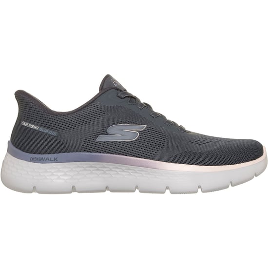 Skechers GO WALK Flex Azriel Textil Damen Charcoal Textil/Trim Sneakers - Image 4