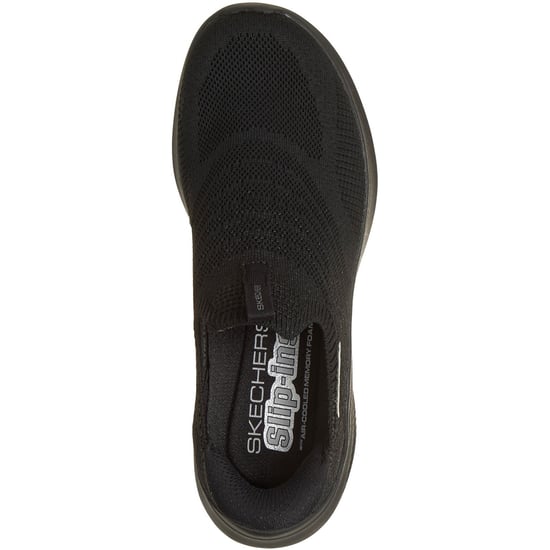 Skechers Ultra Flex 4.0 Pure Dream Textil Damen Schwarz Strick/Trim Sneakers - Image 3