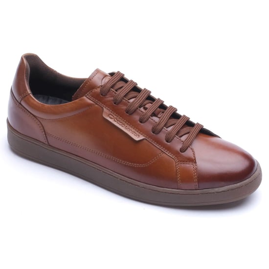 Base London Zammo Leder Herren TAN Sneaker - Image 1