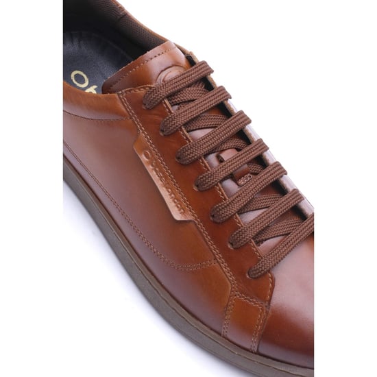 Base London Zammo Leder Herren TAN Sneaker - Image 6