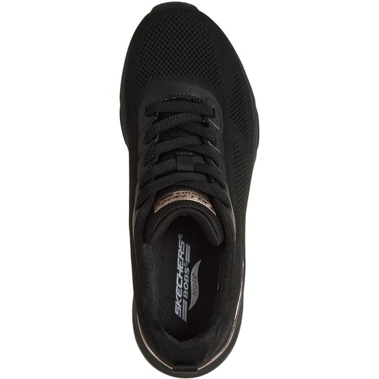 Skechers BOBS Arch Fit Elev8 Textil Damen Schwarz Engineered Knit Sportschuhe - Image 3