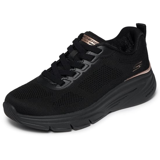 Skechers BOBS Arch Fit Elev8 Textil Damen Schwarz Engineered Knit Sportschuhe - Image 5