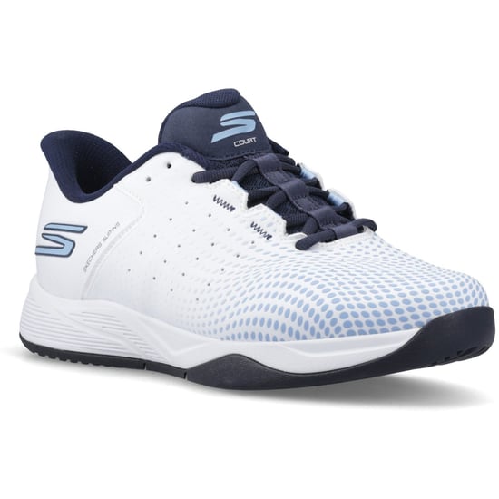 Skechers Slip-ins Relaxed Fit Viper Court Reload Herren Weiß/Navy Blau Sneakers - Image 1