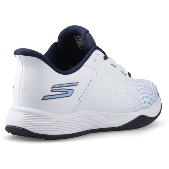 Skechers Slip-ins Relaxed Fit Viper Court Reload Herren Weiß/Navy Blau Sneakers - Image 2