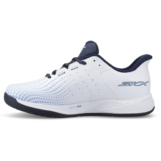 Skechers Slip-ins Relaxed Fit Viper Court Reload Herren Weiß/Navy Blau Sneakers - Image 4