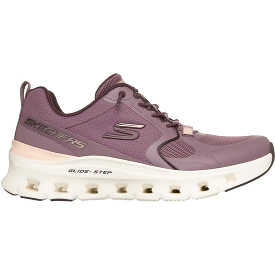 Skechers Glide-Step Pro Textil Damen Plum Netz/Synthetik/Peach Besatz Trainingsschuhe - Image 4