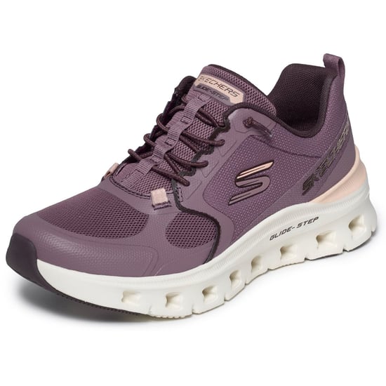 Skechers Glide-Step Pro Textil Damen Plum Netz/Synthetik/Peach Besatz Trainingsschuhe - Image 5