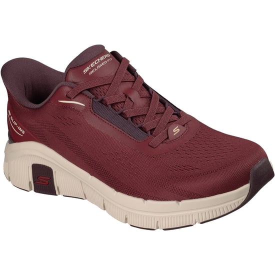 Skechers Relaxed Fit Flex Zayder Textil Herrenburgunder Mesh/Synthetik Sneakers - Image 1