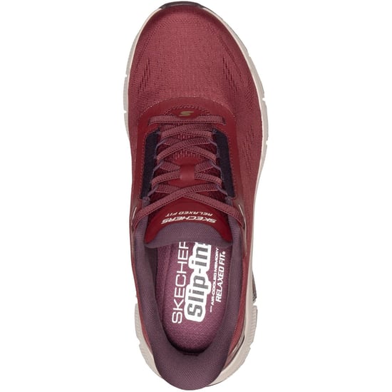 Skechers Relaxed Fit Flex Zayder Textil Herrenburgunder Mesh/Synthetik Sneakers - Image 3
