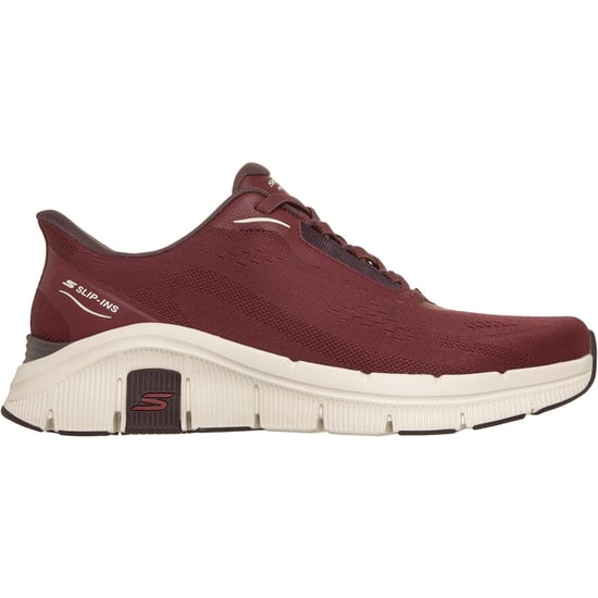 Skechers Relaxed Fit Flex Zayder Textil Herrenburgunder Mesh/Synthetik Sneakers - Image 4