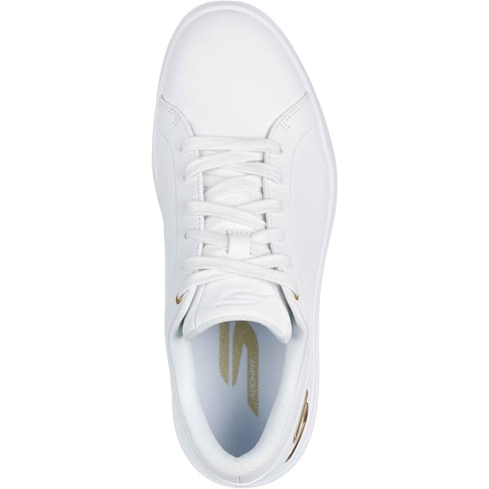 Skechers GO GOLF Drive 12 Leder Damen Golf Schuhe Weiß/Gold - Image 3