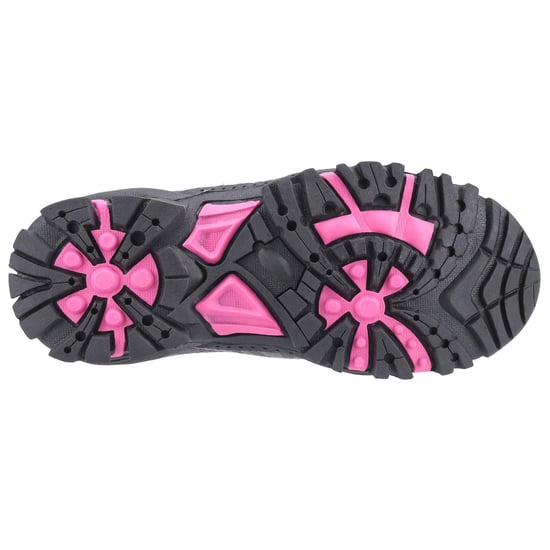 Cotswold Littledean Nylon Mädchen Wanderschuhe in Pink/Grau - Image 3