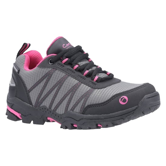 Cotswold Littledean Nylon Mädchen Wanderschuhe in Pink/Grau - Image 5