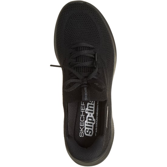 Skechers Ultra Flex 4.0 Polyester Damen Schwarz / Schwarze Sohle Sneakers - Image 3