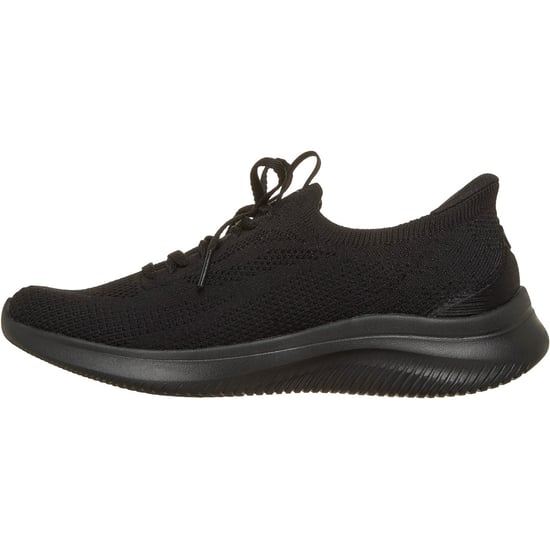 Skechers Ultra Flex 4.0 Polyester Damen Schwarz / Schwarze Sohle Sneakers - Image 4