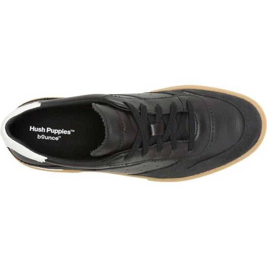 Hush Puppies Mae Leder Damen Schwarz Sneakers - Image 4