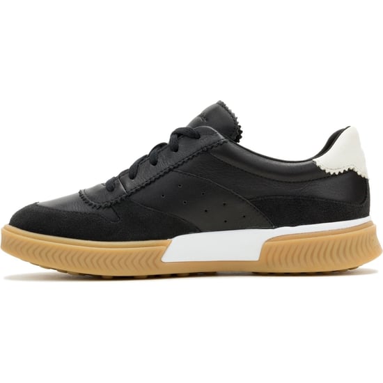 Hush Puppies Mae Leder Damen Schwarz Sneakers - Image 5