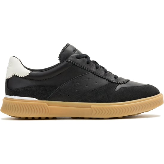 Hush Puppies Mae Leder Damen Schwarz Sneakers - Image 6