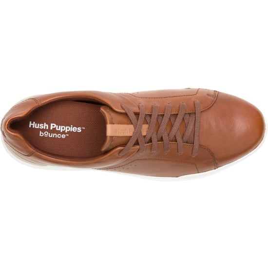 Hush Puppies Wes Leder Herren Cognac Sneaker - Image 4