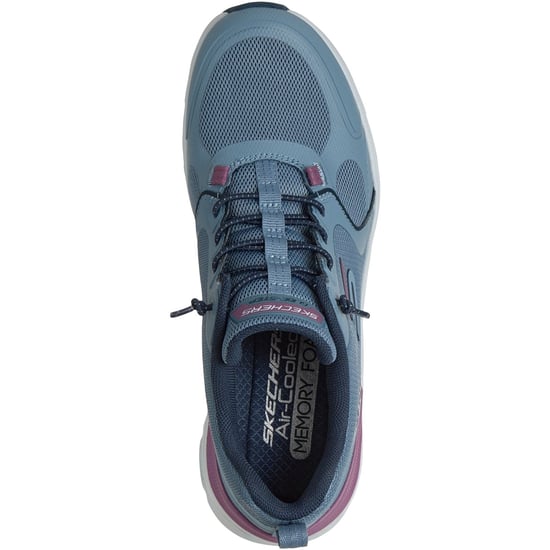 Skechers Glide-Step Pro Textil Damen Slate Mesh/Magenta Trim Trainer - Image 3