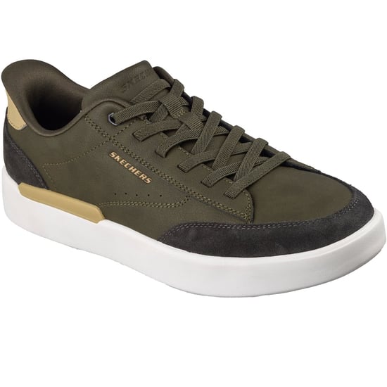Skechers Verloma Radical Herren Olive Synthetik / Wildleder Sneakers - Image 1