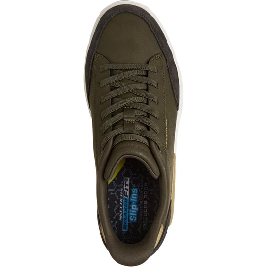 Skechers Verloma Radical Herren Olive Synthetik / Wildleder Sneakers - Image 3