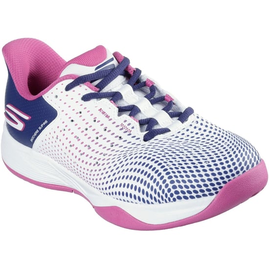 Skechers Slip-ins Relaxed Fit Viper Court Reload Damen Weiß/Navy/Rosa Sneakers - Image 1