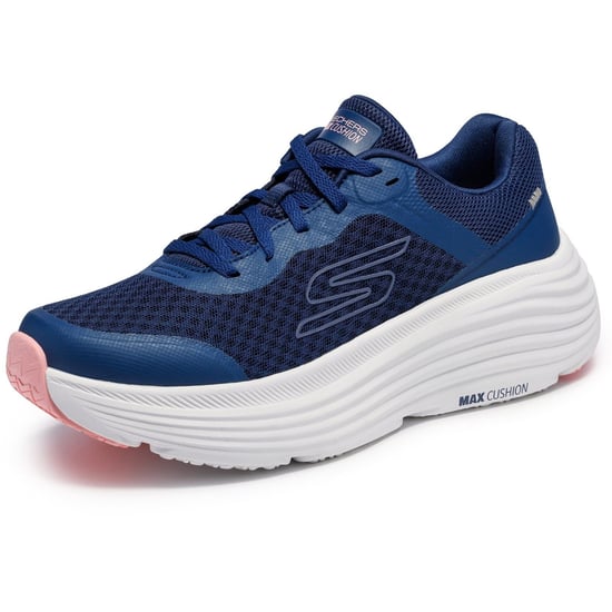 Skechers Max Cushioning Endeavour Damen Sneakers in Marineblau mit pinken Akzenten - Image 5