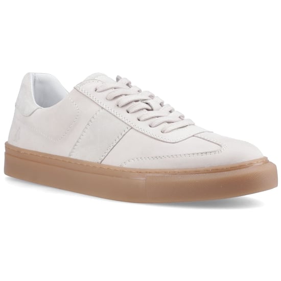 Hush Puppies Riley Wildleder Herren Weiß Sneakers - Image 1