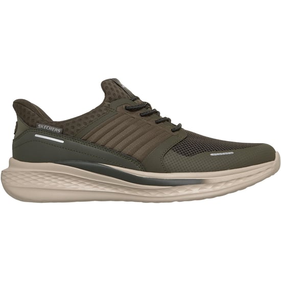 Skechers Slade Luther Herren Sneakers in Olivgrün aus Synthetik / Mesh - Image 4