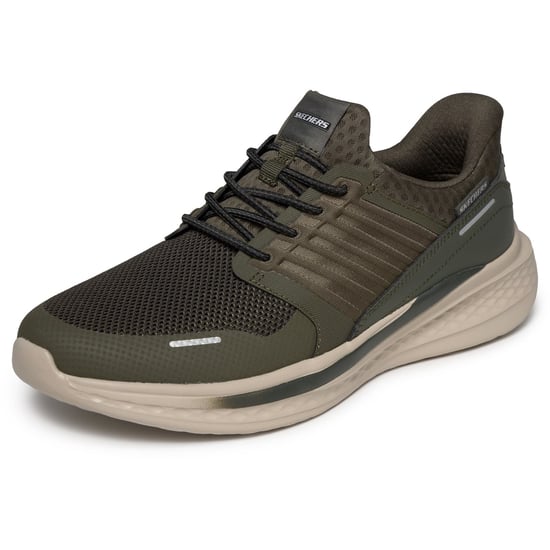 Skechers Slade Luther Herren Sneakers in Olivgrün aus Synthetik / Mesh - Image 5