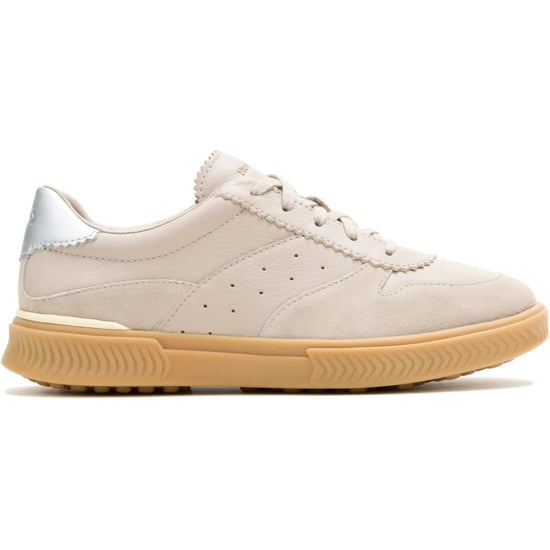 Hush Puppies Mae Leder Damen Taupe Sneakers - Image 6