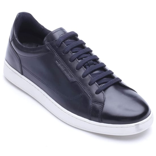 Base London Zammo Leder Herren NAVY Sneaker - Image 1