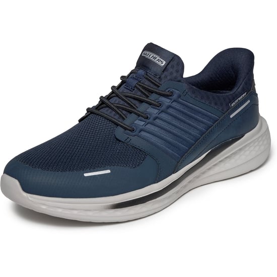 Skechers Slade Luther Herren Trainer in Marineblau aus Synthetik / Mesh - Image 5