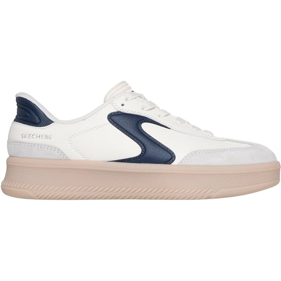 Skechers Hotshot HI - Lifted Luxe Polyurethan Damen Sneakers Off White/Navy - Image 5